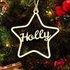 2022 Personalized Name Ornaments for Christmas Tree, Custom Engraved Pet Names Christmas Tree Decorations Dog Ornament - Personalized Wooden Pet Memorial - Christmas Home Decorations (X-Mas-7#) view 1