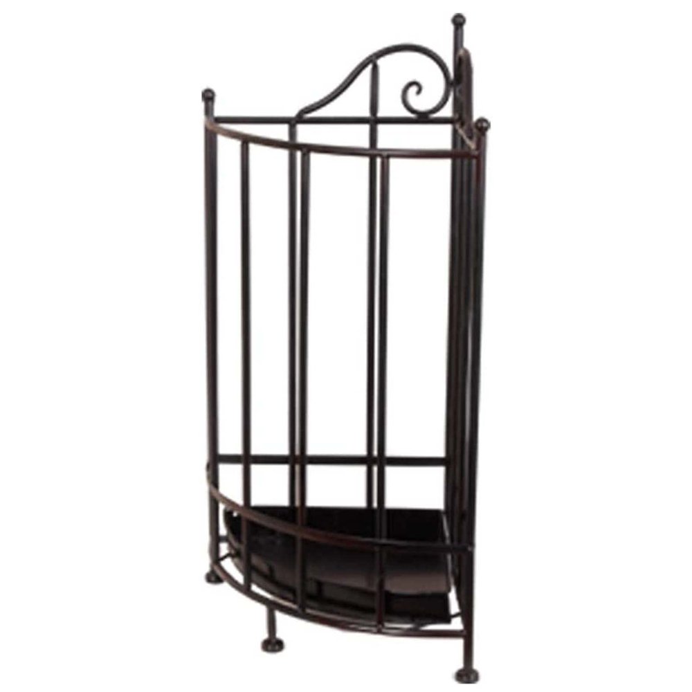 ZARBAILRE Metal Umbrella Stand 24inch, Umbrella Rack with Bottom Rainwater Leaking Tray, Waterproof Umbrella Holder for Canes Walking Sticks Umbrellas