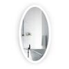 Krugg Oval LED Bathroom Mirror 24 Inch x 44 Inch | Lighted Vanity Mirror Includes Dimmer & Defogger | | Wall Mount Vertical or Horizontal Installation | view 1