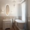 Krugg Oval LED Bathroom Mirror 24 Inch x 44 Inch | Lighted Vanity Mirror Includes Dimmer & Defogger | | Wall Mount Vertical or Horizontal Installation | view 2
