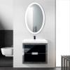 Krugg Oval LED Bathroom Mirror 24 Inch x 44 Inch | Lighted Vanity Mirror Includes Dimmer & Defogger | | Wall Mount Vertical or Horizontal Installation | view 4