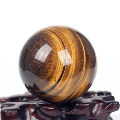 WGPHD Health & Household Tiger Eye Sphere, Solid Tiger Eye Ball, Natural Tiger Eye Ball, Solid Ball, Tiger Eye, Stone Ball, Solid Stone Ball