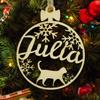 2022 Personalized Name Ornaments for Christmas Tree, Custom Engraved Pet Names Christmas Tree Decorations Dog Ornament - Personalized Wooden Pet Memorial - Christmas Home Decorations (X-Mas-22#) view 1