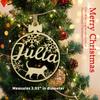 2022 Personalized Name Ornaments for Christmas Tree, Custom Engraved Pet Names Christmas Tree Decorations Dog Ornament - Personalized Wooden Pet Memorial - Christmas Home Decorations (X-Mas-22#) view 2