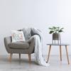 Stupell Industries Seas and Greetings Beach Botanical Wreath Design by Sharon Lee Throw Pillow view 2