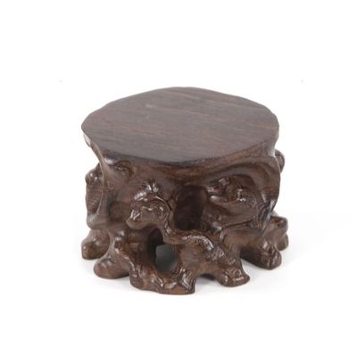 KIZQYN Bonsai Display Stands Handicraft Base Carved Wood Strange Stone Base Flower Bonsai Ornaments Jade Stone Wooden Support Base Home Decoration Display Stand Ornament Base (Size : B)