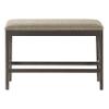 Lexicon Baronscourt Farmhouse Small Entryway Bench - 39 Inch, Upholstered Counter Height Solid Wood Frame, Padded Top, Easy Assembly , 26"Seat Height, Farmhouse End of Bed Bench For Bedroom,Dark Brown view 4