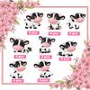 32 Pieces Cow Print Cutouts Cow Print Farm Animal Party Decorations for Children's Party Western Cowboy Theme Kids Birthday Party Decorations view 2
