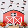 32 Pieces Cow Print Cutouts Cow Print Farm Animal Party Decorations for Children's Party Western Cowboy Theme Kids Birthday Party Decorations view 4
