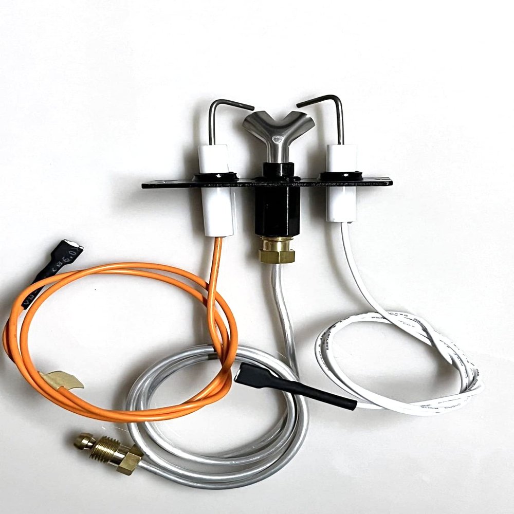 2090-012 Natural Gas IPI Pilot Assembly for Heatilator, Heat-N-Glo, Quadra-Fire, Outdoor Lifestyle and Majestic Fireplaces Parts, Heatilator NDV4236I Pilot Assembly Igniter SRV2090-012 2202-013