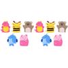 Kisangel Kids Bath Gloves Cartoon Animal Shape Soft Exfoliating Mitts for Gentle Baby Skin Cleaning 10 Pack Portable Size for Travel and Fun Bath Time view 1