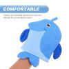 Kisangel Kids Bath Gloves Cartoon Animal Shape Soft Exfoliating Mitts for Gentle Baby Skin Cleaning 10 Pack Portable Size for Travel and Fun Bath Time view 3