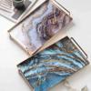 ORTOLY Tray Stainless Steel Glass Bathroom Tray Electroplating Color Printing Metal Handle Jewelry Tray Rectangular Bathroom Storage Tray 14  8.8  0.11 Inches Organizer view 4