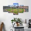 5 Panels Maryland Canvas Wall Art Painting Baseball Field Skyline Wall Decor for Living Room Pictures Print on Canvas USA Sports Framed Modern Artwork for Home Wall Bedroom Decorations, 50" Wx24 H view 2