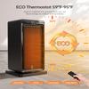 SANVINDER Space Heater, 1500W Space Heaters for Indoor Use Electric Heater for Bedroom, ECO Thermostat 90 Oscillating 24H Timer, Fast Heating, Remote Control, Safe for Home Office Room view 3
