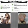 Insulated Door Curtain Thermal, Upgraded Thick Privacy Partition Barrier Blanket, Doorway Screen Cover Soundproof Sheet, Noise Reduction Windproof Waterproof Warm Cold Protection Living Room view 4