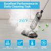 COSTWAY Multipurpose Steam Cleaner, 180 Dual Rotating Handheld Steam Mop with 230F Hot Steam, 3 Steam Levels, 410Ml Water Tank, Led Headlights, 2 Washable Pads, for Hardwood Floor Laminate, 1100W view 4