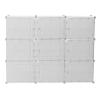 Gdrasuya10 Portable Shoe Rack 36 Pairs DIY Shoe Storage Shelf Organizer Large Plastic Shoe Organizers for Entryway Doorway Bedroom Gift Shoe Cabinet Stand White(3 Tier 9 Doors) view 3