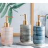 Fashion soap Dispenser Soap Dispenser Ceramic Beautiful Lines be Used as Decorations Reusable Shampoo Shower Gel Bottle Fashion view 3