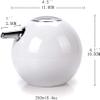 EKAYG Fashion soap Dispenser Soap Dispenser Creative Spherical Push-in Lotion Bottle ABS Chrome Pump Head Manual Dispensing Bottle Hotel Bathroom view 2