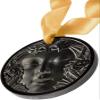 Lalique Crystal Masque de Femme 2022 Annual Christmas Ornament - Black view 1
