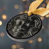 Lalique Crystal Masque de Femme 2022 Annual Christmas Ornament - Black view 2