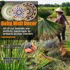 AVSMGP Wall Basket Decor Set of 6 | Hanging Wicker Wall Decor with Rattan Mirror and Woven Baskets | Perfect for a Boho, Rattan Wall Decor | Handmade with a Hook on The Back for Easy Hanging,L view 2