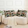 Deer Pillow Covers Bear Throw Pillow Covers Christmas Theme Cushion Covers For Living Room Bedroom Decor Wooden Style Fish Pine Tree Camping Retro Decorative Square Pillow Cases 20x20 Set Of 2 view 4