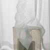 AZIMUZIXI Lattice Checkered Pattern Lace Curtains,Extra Wide Scalloped Floral Side Lace Sheer Curtains,Sliding Door Sheer Voile Drapes Pravicy Assured,Rod Pocket 2 Panels,Single W118''x L102'' view 1