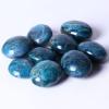 Wholesale Natural Blue Apatite Palm Stone Crystal Quartz Healing Crystal Reiki Gemstone 110G-140G 10PC view 1