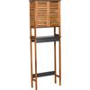 EVIDECO French Home Goods Over-The-Toilet Storage Cabinet with Double Doors  Freestanding Bathroom Organizer with Shelves, Space-Saving Design for Stylish and Functional Restroom Organization view 1