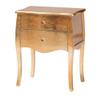 Baxton Studio Patrice Gold Finished Wood 2-Drawer End Table view 1