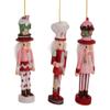 Kurt Adler 6" Hollywood Cake, Cocoa and Gingerbread Nutcracker Ornaments, 3 Assorted HA0596 view 2