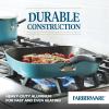 Farberware Cookstart DiamondMax Nonstick Square Deep Grill Pan/Griddle, Dishwasher Safe, 11 Inch - Aqua view 3
