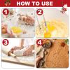 12 Pieces Christmas Cookie Cutters Set - Mini Cute Cookie Cutter includes Gingerbread Men, Snowflake, Reindeer, Candie, Christmas Tree, Snowman, Santa Face and More Xmas Cutters Molds Decorations view 4