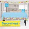 Unique Spongebob Birthday Decorations | Spongebob Party Decorations | Spongebob Party Supplies | Serves 16 Guests | With Banner, Spongebob Tablecloth, Dinner & Cake Plates, Napkins, Forks, Button view 3