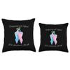 Pregnancy Infant Loss Awareness Month Ribbon Throw Pillow view 3
