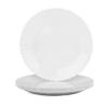 Mintra Home Curly Collection (11.75in Large Plate 6pk, White)