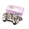 5PCS A Set Mini Stainless Steel Acrylic Nail Cups Crystal Metal Dappen Dish Liquid Powder Holder Container sterilizer tray view 1