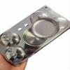 5PCS A Set Mini Stainless Steel Acrylic Nail Cups Crystal Metal Dappen Dish Liquid Powder Holder Container sterilizer tray view 4