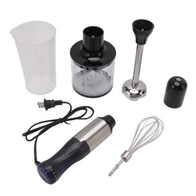 4 in 1 Food Processor Blender,Hand Blender with 500ml Chopper Bowl Handheld Blender Eggbeater for Egg Beating Food Chopping Juicing and Mixing