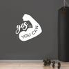 Vinyl Wall Art Decal - Yes You Can - 16.5" x 16" - Trendy Motivational Positive Design Healthy Quote Sticker for Office Workout Room Yoga Dance Crossfit Center Gym Fitness Lifestyle Decor (White) view 2
