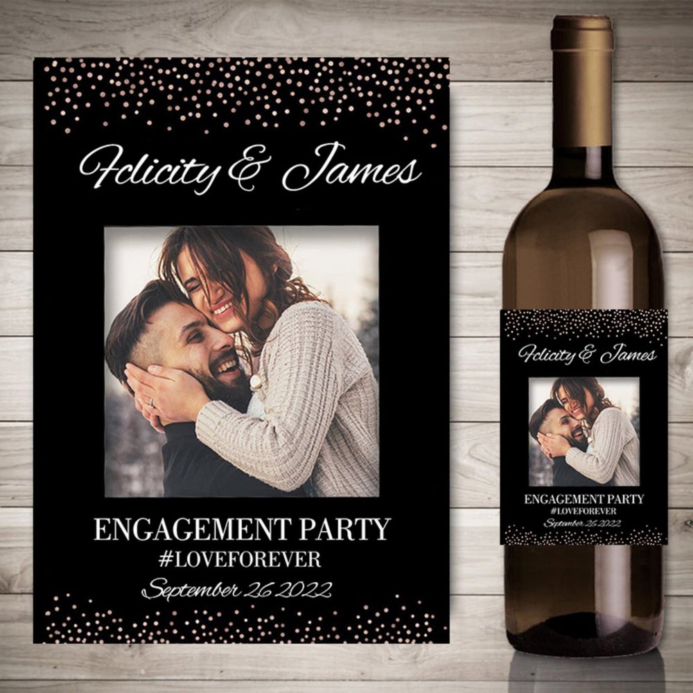 20pcs Personalize Printing Photo Wine Stickers Labels Wedding Custom Stickers Add Your Picture Candy Favors Gift Bottle Labels (C,3.5x4inches(9x10cm) 20pcs)