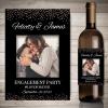20pcs Personalize Printing Photo Wine Stickers Labels Wedding Custom Stickers Add Your Picture Candy Favors Gift Bottle Labels (C,3.5x4inches(9x10cm) 20pcs) view 1