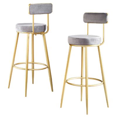 35-Inch Counter Height Bar Stool Armless Fixed Height High Chairs with 300lb Capacity for Kitchen, Recreation Room or Game Room, Set of 2