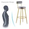 35-Inch Counter Height Bar Stool Armless Fixed Height High Chairs with 300lb Capacity for Kitchen, Recreation Room or Game Room, Set of 2 view 4