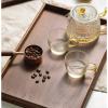 LIU- Tabletop Cup Holder with Wood Tray, Drinking Glass Bottle Drainer Drying Stand with Handle, Non-Slip Mugs Cups Organizer for Kitchen Counters (Color : White) view 4