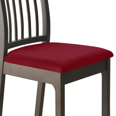 ANRIO Square Chair Covers for Dining Room Set of 1/2/4/6/8 Elastic Velvet Kitchen Office Chair Seat Covers Stretch Dining Chair Slipcover Universal Size Fall Decorations for Home