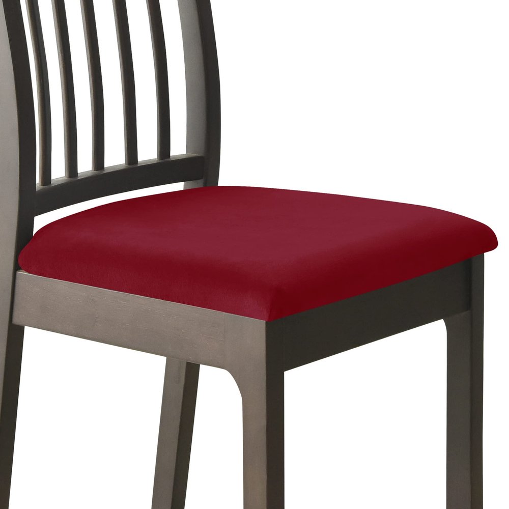 ANRIO Square Chair Covers for Dining Room Set of 1/2/4/6/8 Elastic Velvet Kitchen Office Chair Seat Covers Stretch Dining Chair Slipcover Universal Size Fall Decorations for Home