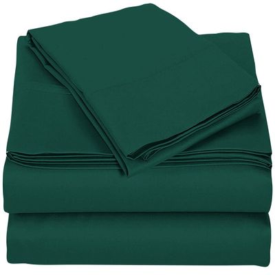 4 Piece RV Sheets Set, Luxury Breathable & Cooling Sheets Sheets 1000 Thread Count 100% Egyptian Cotton, 12 Inch Deep Pocket RV King Size (72"X80"), Teal Green
